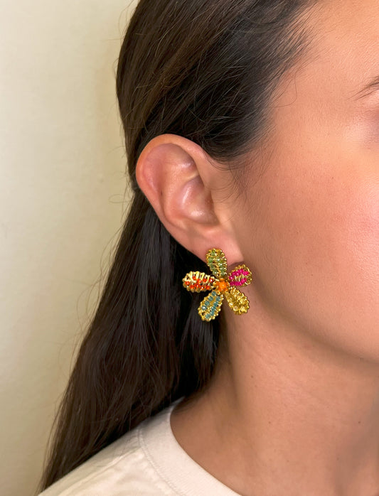 Colorful Marguerite Daisies Earrings